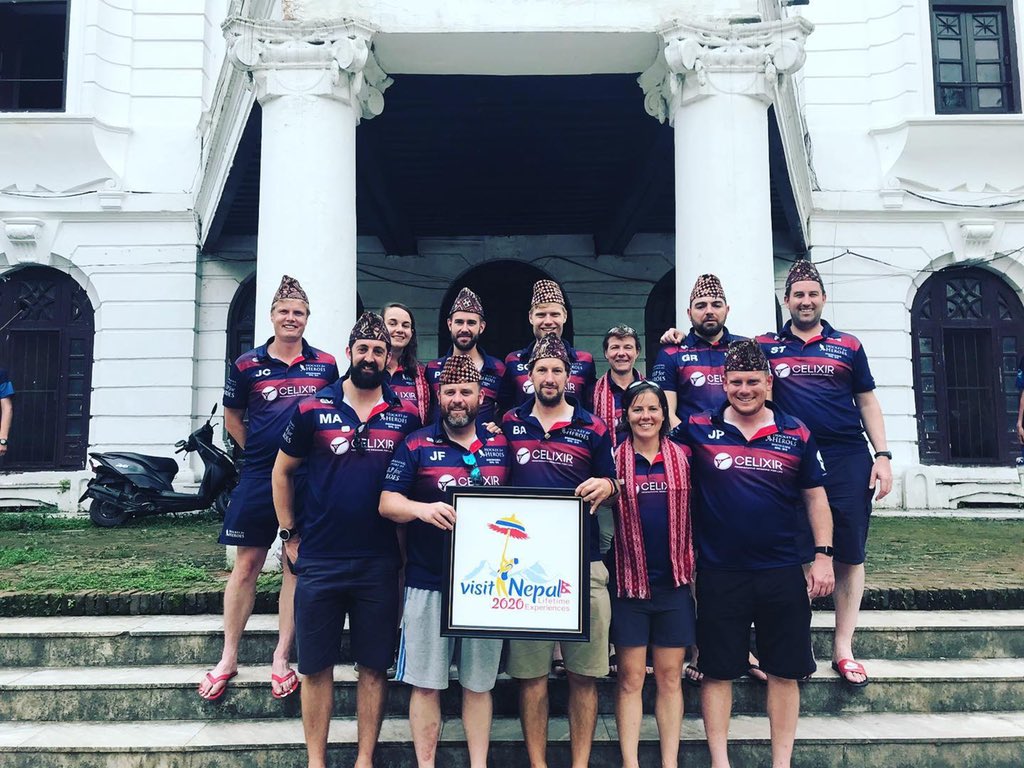 Back in Kathmandu for some R&amp;R after our expedition......today though, a reception being welcomed by various Nepalese dignatories to a press conference to celebrate #OpOlympus achievements <a href="/hockey_4_heroes/">Hockey for Heroes</a> <a href="/AroraDesignLtd/">Arora Design</a> <a href="/NorrieDiseaseUK/">Norrie Disease UK</a> <a href="/chrishobson4/">chris hobson</a> <a href="/gt_llp/">Gardiner & Theobald</a> @ArchAtelierLtd