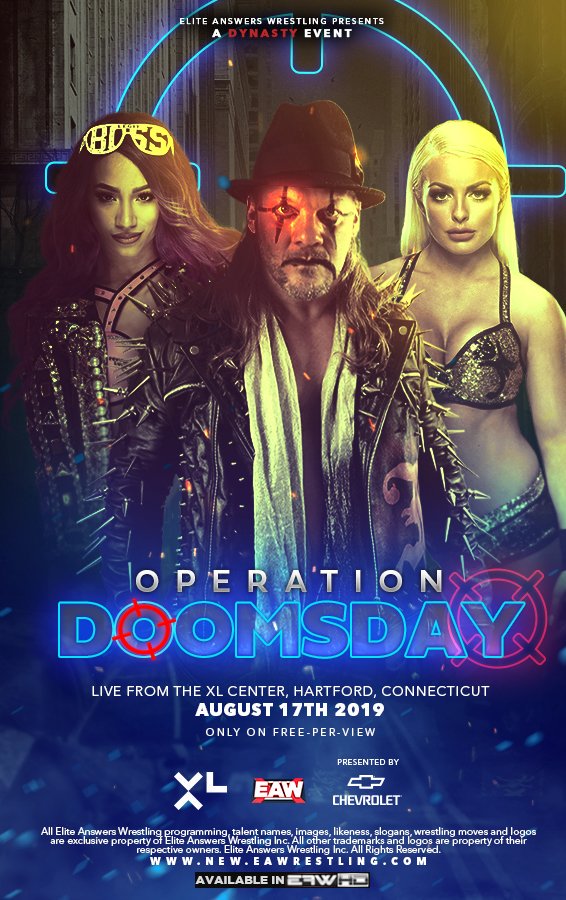 EAWNetwork's tweet image. The defending Universal Women's Champion Kassidy Heart takes on the former champ Serena Bennett in our main event of the second annual Dynasty exclusive event, Operation: Doomsday. Live August 17th!