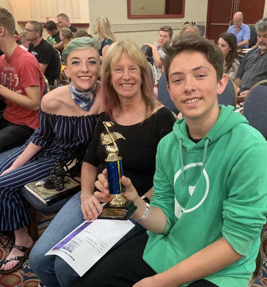 DrLisaA1234's tweet photo. Austen won first place in the Intermediate drum category!   Studio E rocks! @StudioE_music https://t.co/76sOxJun5w