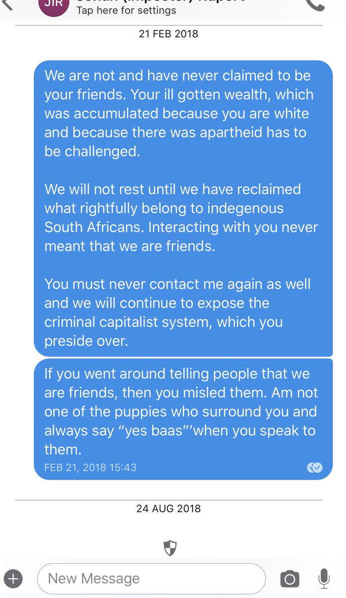 FloydShivambu's tweet photo. FACTS:
1. I have no relationship with Ruperts.
2. I have never asked for any form of organisational or personal assistance from Rupert! 
3. I have never received any form of assistance from Rupert! 
 4. White Monopoly Capital remains the primary enemy in the war for freedom! https://t.co/c4IVeJ1pnu