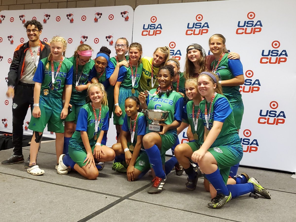 steffenson's tweet photo. U13 girls from ForceSC bringing home 1st place in their bracket! #WeAreForceSC @usacupsoccer https://t.co/J19zlaAFSQ