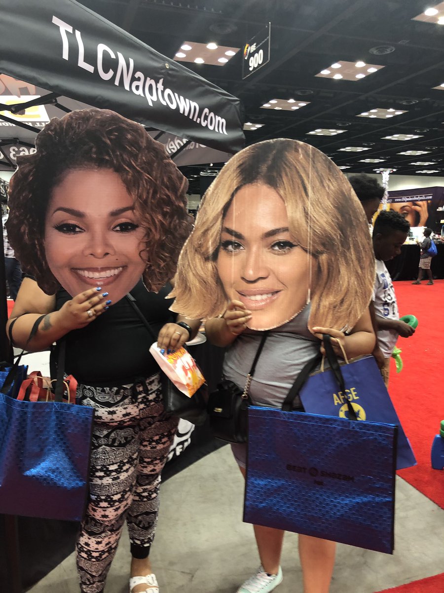 Hot1009indy's tweet photo. We’re at the Indiana Black Expo, Inc. having fun with the community. The exhibit is FREE! Check Indianapolis Black own comic books, all of the Divine 9, Meijer is giving away full size bottle of Mielle Organics inside the health fair, and much more #Hot963 #HotRunsIndy #IBE19 https://t.co/46KrOPS6w3