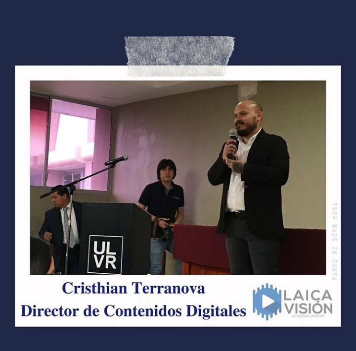 visionlaica's tweet photo. Segundo día de Jornadas Comunicacionales en la ULVR “El Lead del Emprendedor” y como invitado especial el Director de Contenidos Digitales @mynameiscrist para hablarnos sobre la Construcción de contenidos para plataformas digitales.📲🎙📹
#yosoylaico #LaNoticiaComoEs #laicavision https://t.co/dzf2wWryPw