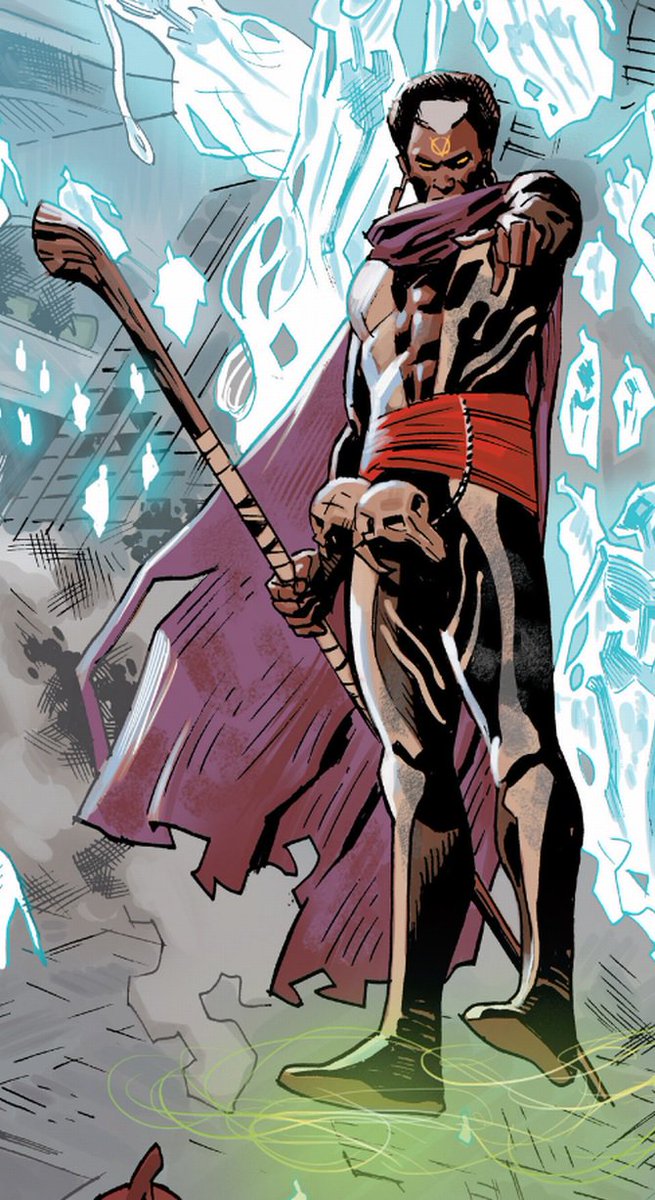 No official word, but Nightmare gives credence to the rumblings of Brother Voodoo. Haitian. Got his powers from Loa, Gods of voodoo. Mystic/voodoo. Impervious to & can control fire. Hypnotism. Replaced Strange as Sorcerer Supreme. Possible calling for Lakeith.  #Phase4