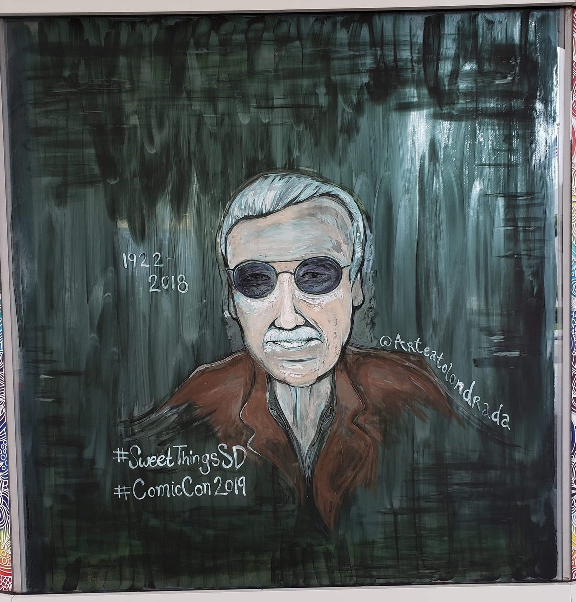 parlipod's tweet photo. Stan Lee
1922-2018
Nice piece of art for the legend himself.
#SweetThingsSD
#ComicCon2019 https://t.co/aKeWb4RyUj