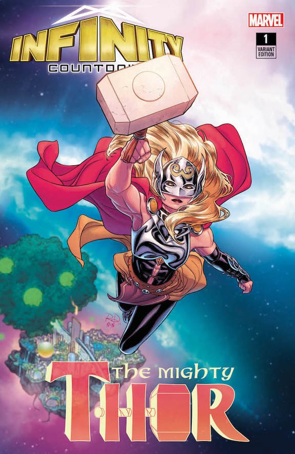 Jane Foster aka The Mighty ThorJane is deemed worthy by mjolnir after Thor is no longer able to use it.All the same powers as Thor, except she is way better at using Mjolnir. Including control of it mid throw. Changing its speed & velocity etc.  #Phase4