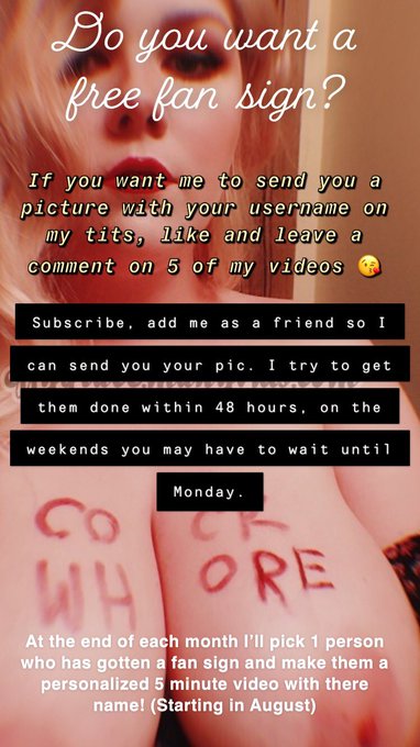 Pick 5 to comment on and I&rsquo;ll make you a fan sign 😘 https://t.co/dD5aA59IBF https://t.co/mK1uqfOHbo