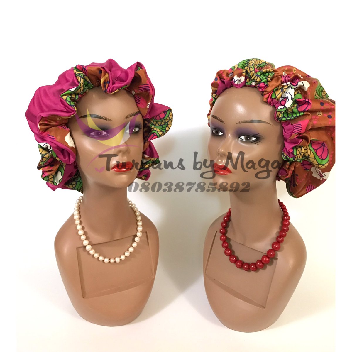 houseofmagae's tweet photo. Where are my #sleepcap lovers? Come grab these for N1500. Comes in different vibrant colours and styles. #BBNajia #satinbonnet https://t.co/ddjAsB9Tso