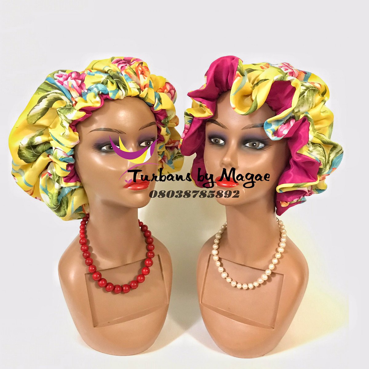 houseofmagae's tweet photo. Where are my #sleepcap lovers? Come grab these for N1500. Comes in different vibrant colours and styles. #BBNajia #satinbonnet https://t.co/ddjAsB9Tso