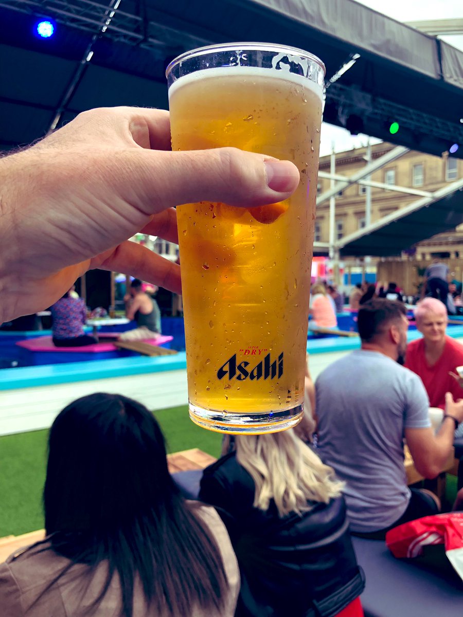 Popped in to the Playa Beach Club thing earlier. We were tempted to try @chef_laurence #food but he wasn’t there. Restaurant was dead. Shame. Half decent pint of #asahi #lager tho’ and makes for good people watching.