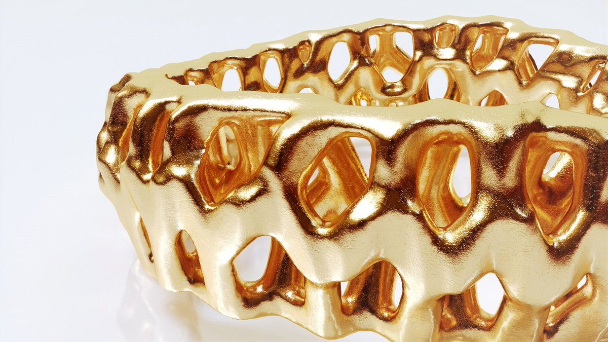 OfficialDevsurf's tweet photo. Gold coral helix ring

#metalic #cinema4d #octanerender #octane #3dart #octaneaddicts #cinema4dartist #design #designinspiration #3dartwork #3drender #digartshare #3d #vfx #mdcommunity #3dtechlation #maxon #cgi #c4d #devsurf #crystal #gold #ring #jewelry #lattice #elegant #metal https://t.co/stGLAh9Vur