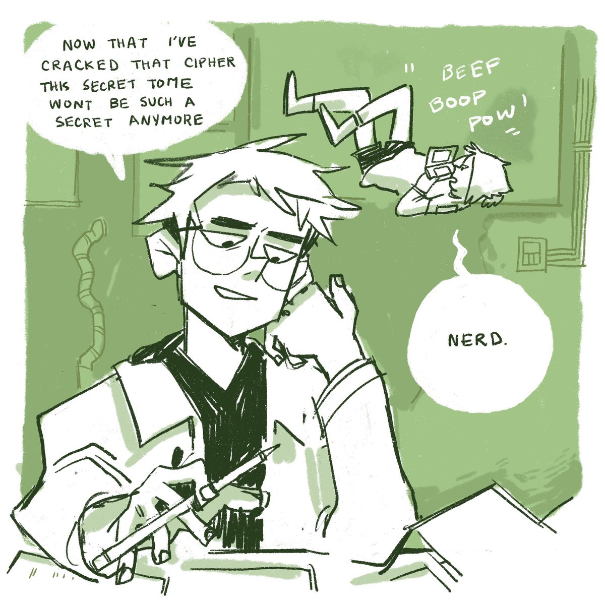 Jokes on Proxima, she's the biggest nerd of them all 