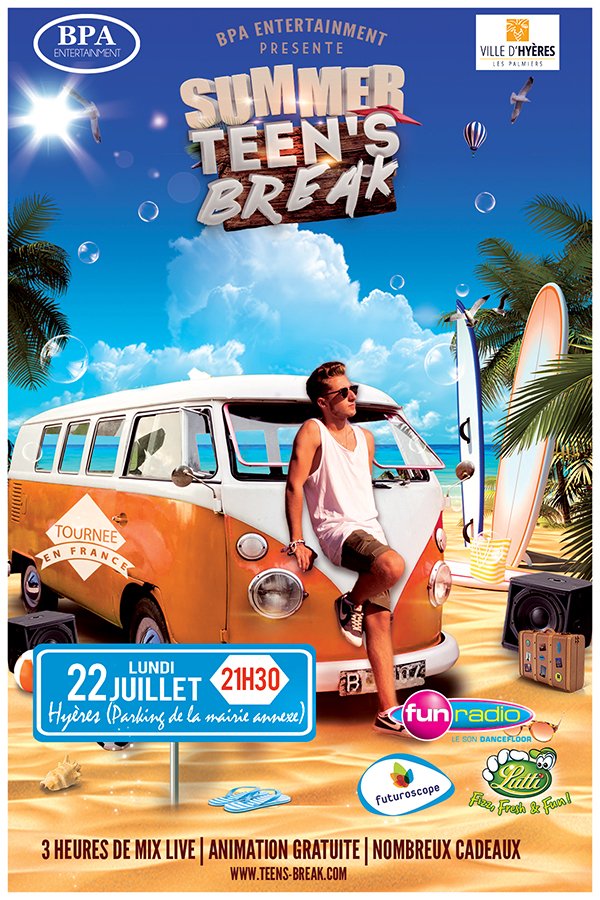 villedhyeres's tweet photo. Cette semaine à #Hyères : 
🔹Lundi 22/07 : Summer @teensbreakoff - Le Port
🔹Mardi 23/07 : Concert Michael Jones - Place Vicomtesse de Noailles 
🔹Jeudi 25/07 : Nuit de la bière artisanale - centre-ville 
🔹25-28/07 : @midifestival
👉 Programme complet : https://t.co/Et6pOs3cPj https://t.co/i58mXiL7y3