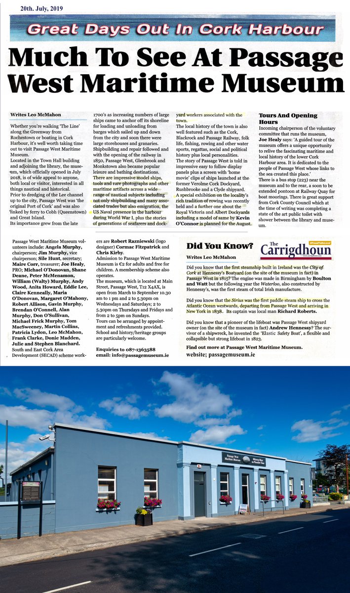 PASSAGE WEST MARITIME MUSEUM CORK HARBOUR tweet media