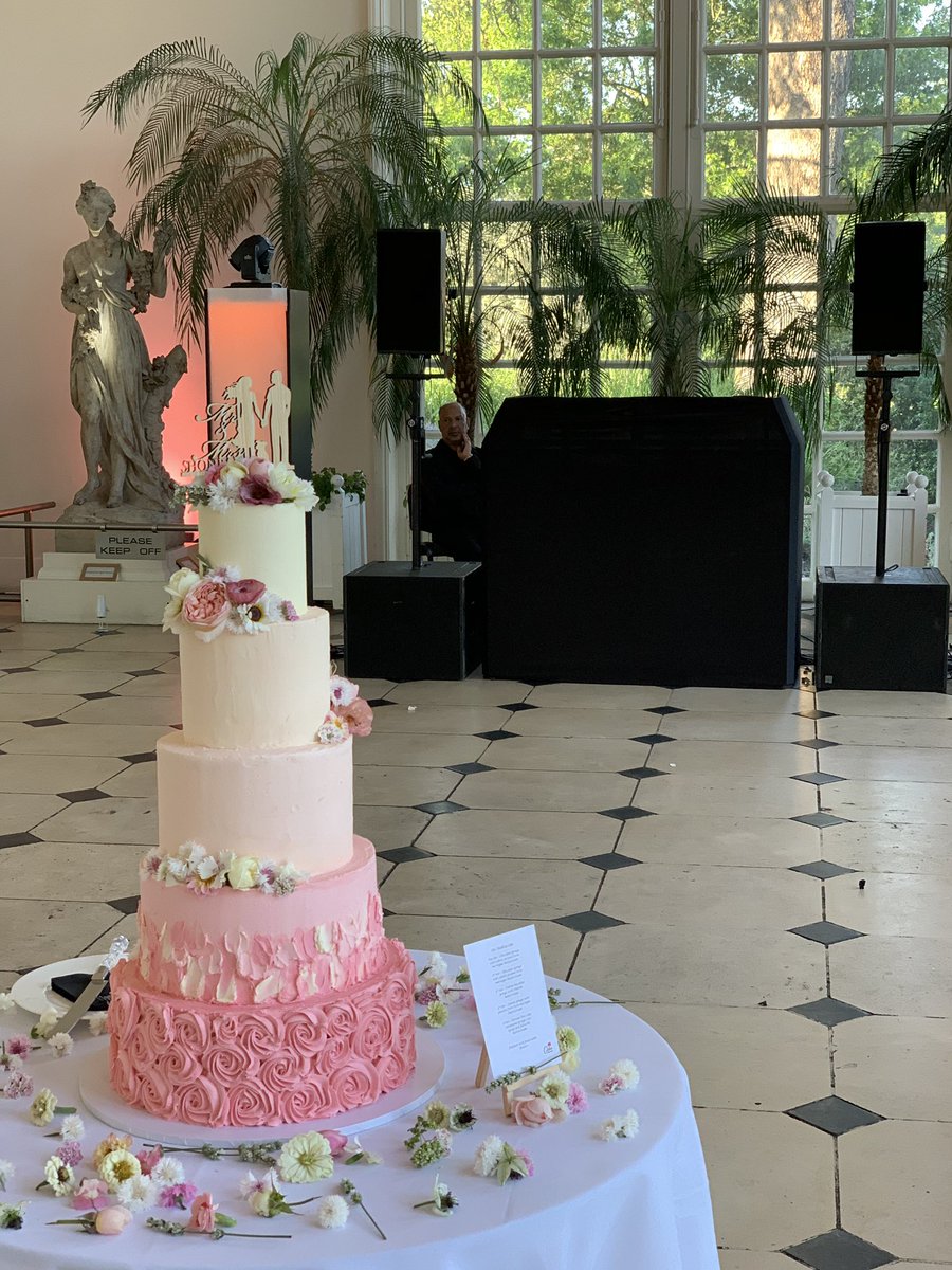 Congratulations Hamit and Sabrina. ❤️ 5 tiers set up in the orangery <a href="/kewgardens/">KewGardens</a>