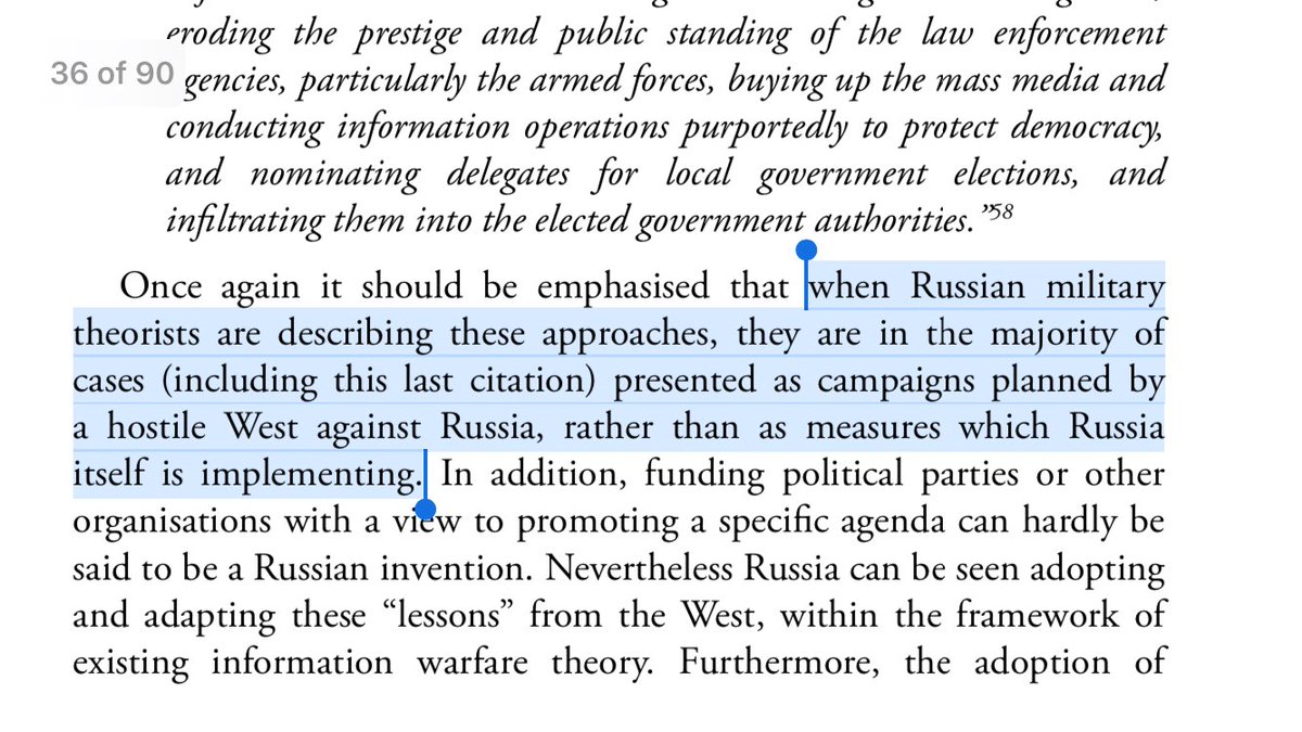 16/ UNPREPARED FOR ACTIVE DEFENSE: As mass media stirs up chaos, IW front groups go unchecked...the infiltration both foreign and domestic. Author Giles, when citing Russian sources, notes they refer to Western aggression. Clearly, in post-modern times the mirror is double-sided.