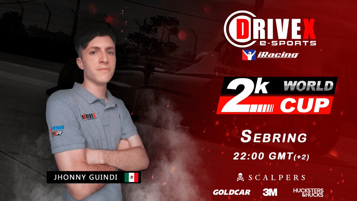 DrivexeSports's tweet photo. ▪️@iRacing // @2kworldcup 

🏁 - Carrera de 3/6

🌎 - Circuito de 🇺🇲 #Sebring 

▪️PILOTO DRIVEX:

🇲🇽 Johnny Guindi - @johnnygh94

"Volvemos a esta mítica competición, tenemos buen ritmo y esperamos un buen resultado hoy"

#GoDrivex #eSports #SimRacing #iracing https://t.co/dlC9vPQKKa