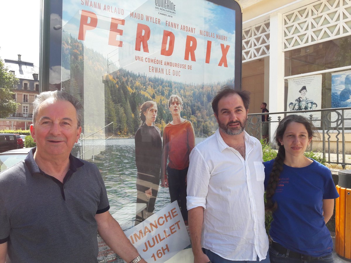 regiongrandest's tweet photo. 🎥Après-midi festive à @PlombieresLB pour l'avant-première de #Perdrix réalisé par Erwan Le Duc avec @Swannarlaud Maud Wyler Fanny Ardant Nicolas Maury #DominoFilms 🎬 un film 100% tourné et soutenu #GrandEst @LaVieEnVosges Agglo @VilledEpinal réseau #PLATO 📣 sortie 14 août 😁 https://t.co/Hd3xpyxFTp