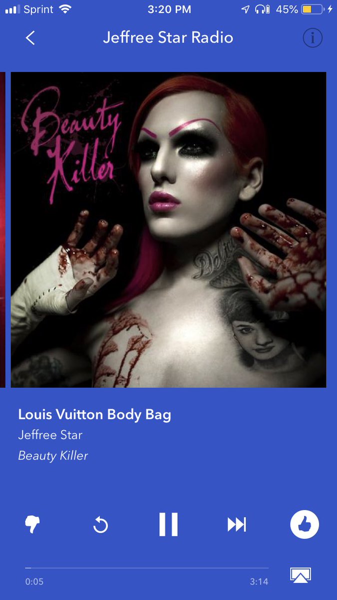 CarlyOberheim's tweet photo. Fucking love my Jeffree Star pandora station 😍😍 @JeffreeStar #jeffreestar #jeffreestarradio #hesthefuckingbest https://t.co/4o1hN1LwBq