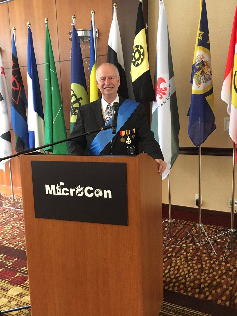 President gives speech to delegates from 44 different micronations in Canada.