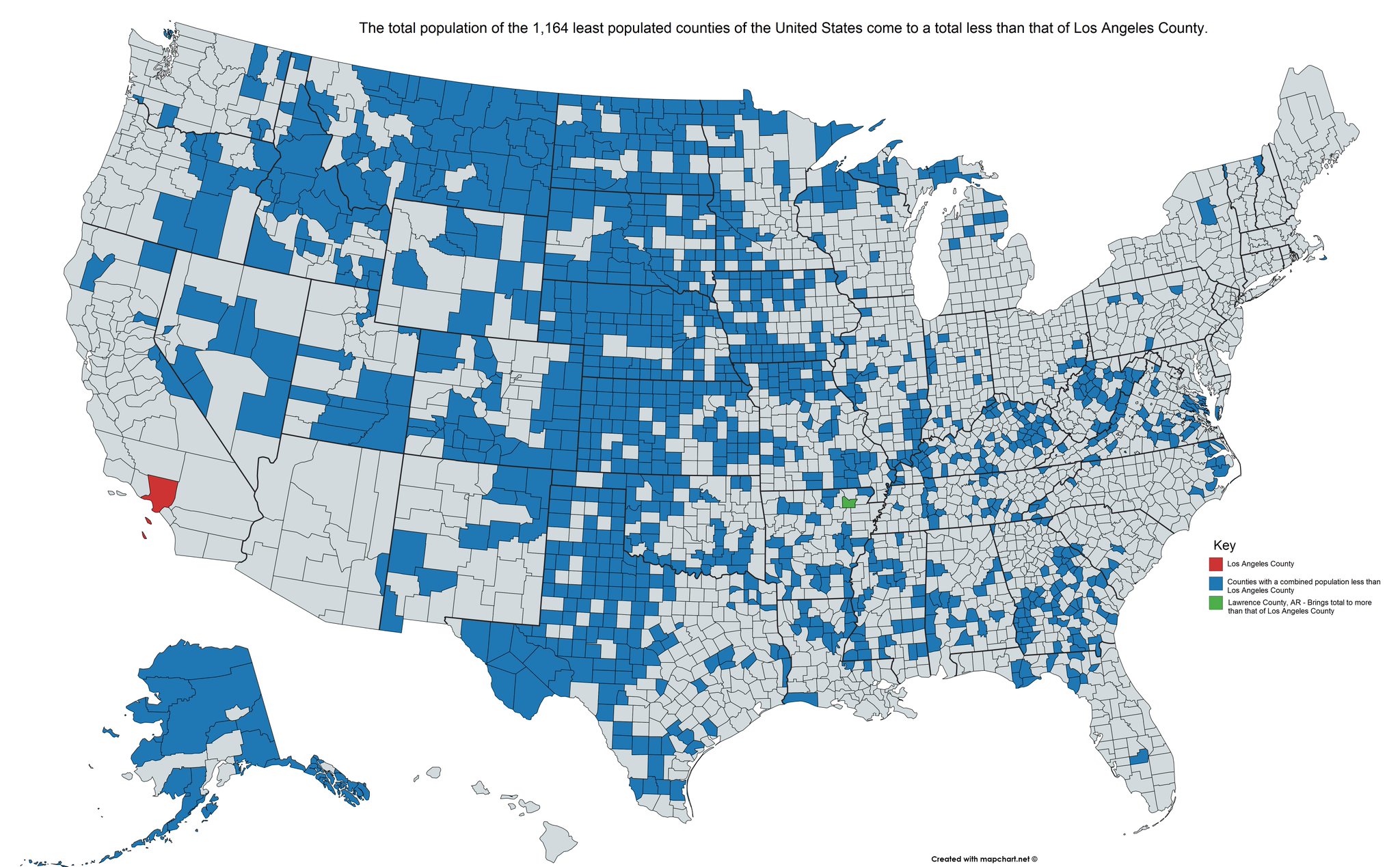 Frank Luntz on Twitter "Here’s a map showing how LA County (red) has