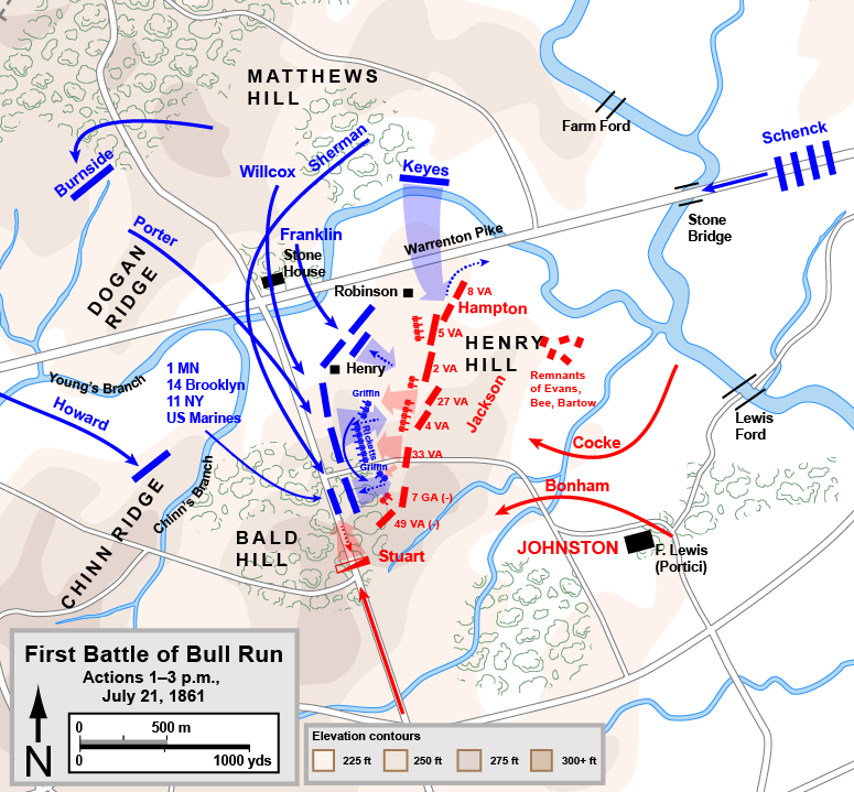 DrPnygard's tweet photo. On this day in 1861-in the first major land battle of the #CivilWar-a large Union force 34,000 soldiers, led by U.S. General Irvin McDowell, was routed by a Confederate army of 29,000 men under General Pierre G.T. Beauregard at the #FirstBattleofBullRun, #Manassas, Virginia. https://t.co/J1AyAzlFRw