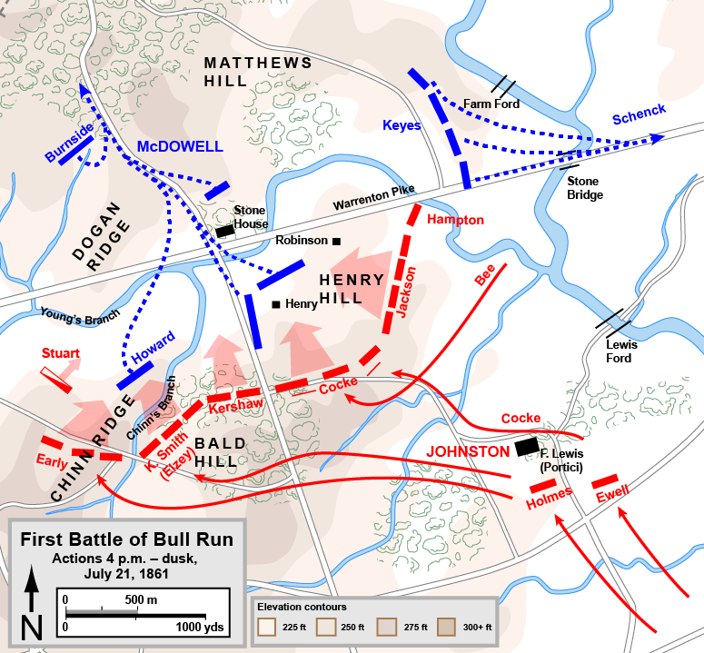 DrPnygard's tweet photo. On this day in 1861-in the first major land battle of the #CivilWar-a large Union force 34,000 soldiers, led by U.S. General Irvin McDowell, was routed by a Confederate army of 29,000 men under General Pierre G.T. Beauregard at the #FirstBattleofBullRun, #Manassas, Virginia. https://t.co/J1AyAzlFRw