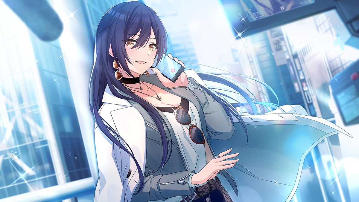 ✧ sakuya shirase (cont.) ✧when she dresses up, she goes for a smart casual look that boosts her elegance and suave demeanor. this can be seen when she wears blazers, adult prints (houndstooth), and matching jewelry.