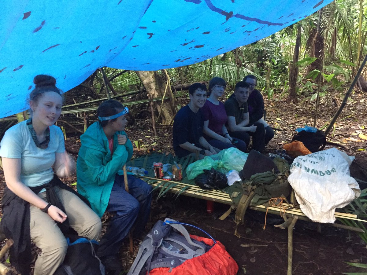 BTWorldChall's tweet photo. Nôl yn Yaxche Jungle Camp ar ôl tridiau da o gerdded. Back in camp after three good days of trekking through the jungle. #drewi #angencawod #needashower https://t.co/zO0wsPTchj
