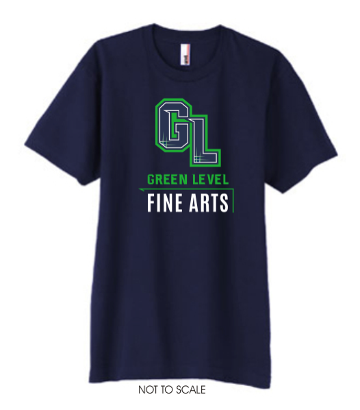 fine_level's tweet photo. Be the among the 1st to receive @GreenLevelHigh Fine Arts T,  shortly after school starts, by messaging us with name, quantity and sizes. @wcpss @G_L_ATHLETICS @GreenLevelBand @G_L_FOOTBALL @GLevelChorus @G_L_DANCE #greenlevel #greenlevelarts https://t.co/oDrMPtUmY4