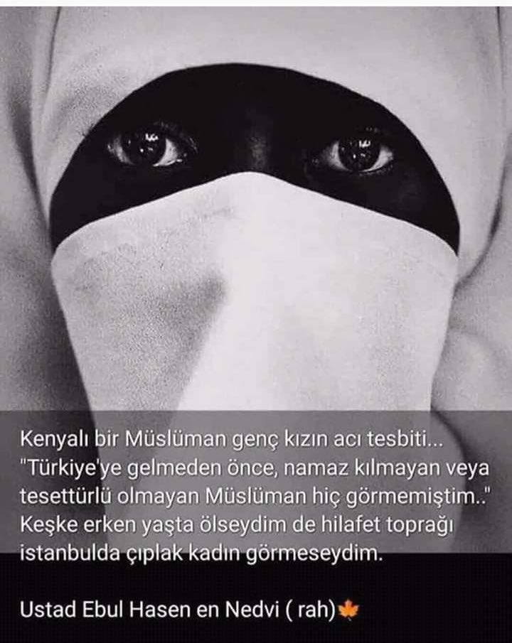 ZZengin571's tweet photo. Bize bir nazar oldu. 
Cuma mız pazar oldu. 
Bize ne oldu ise hep azar azar oldu.

Öyle şeyler gördüm ki, başımıza nasıl taş yağmıyor, 😓Rahmetinden  utanıyorum Allah’ım. 
Çıplaklık gelebileceği yere kadar gelmiş. Giyinik çıplakları hiç saymıyorum. 
Tesettür TARZ  değil, FARZDIR. https://t.co/fSFv6yqKEh