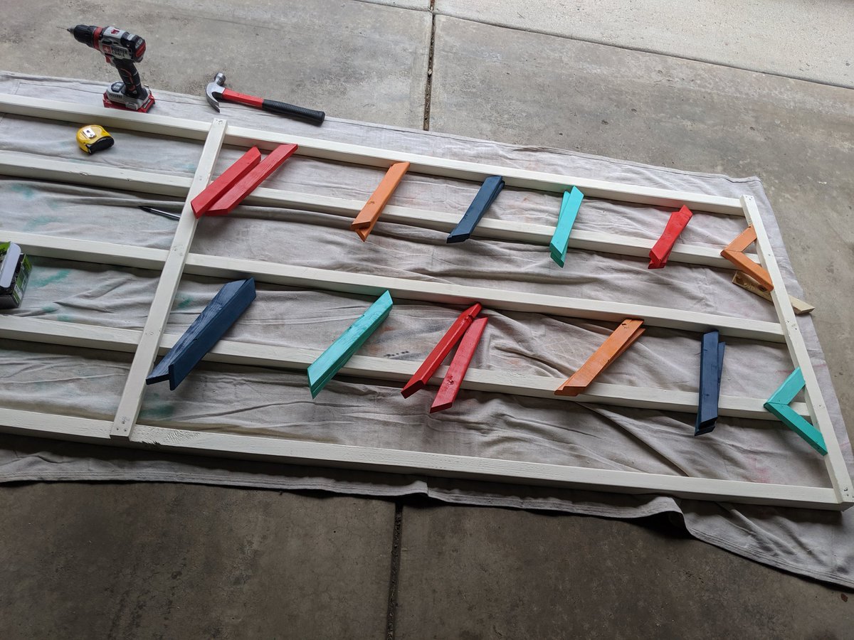 mcrKirei's tweet image. Awwww yeah power tools and pretty colors! Trellis number 2 is a go!
#DIY #diytrellis #backyardprojects #tooltime