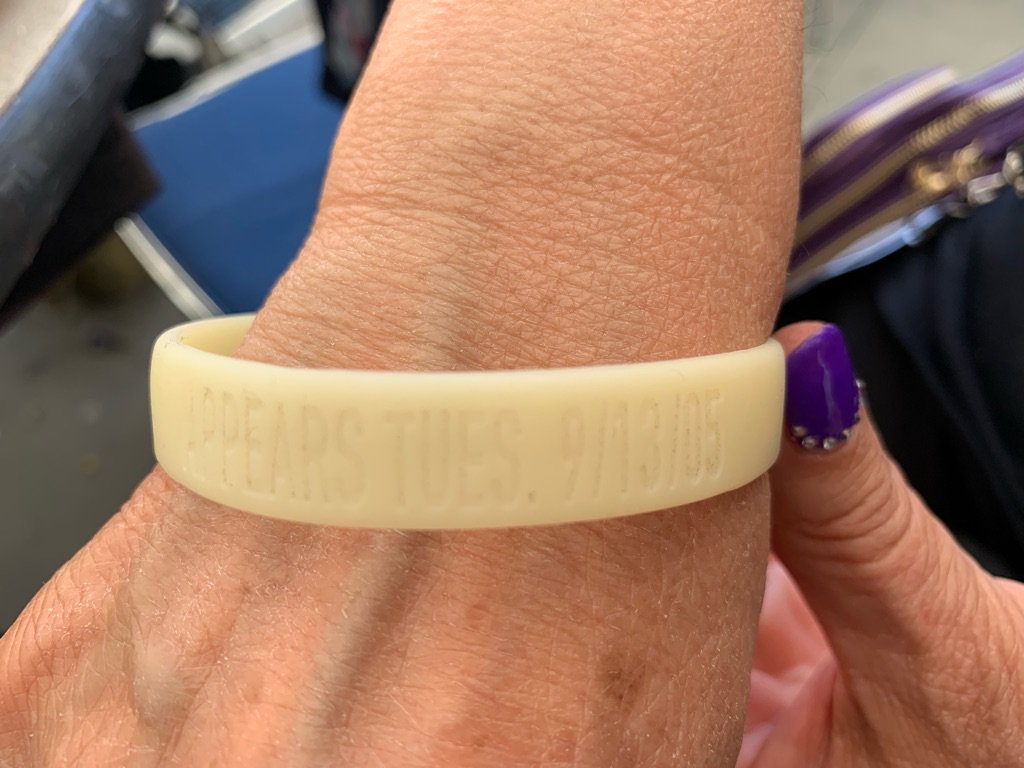 debkhay's tweet photo. Got these in 2005 when #Supernatural first appeared at #SDCC Thought it only fitting to wear them once again. #SPNFamily #SPN15 #SPNForever #WinchestersNeverDie #SPNTheFinalSeason #Tearjerker https://t.co/Cs5cicuQgv