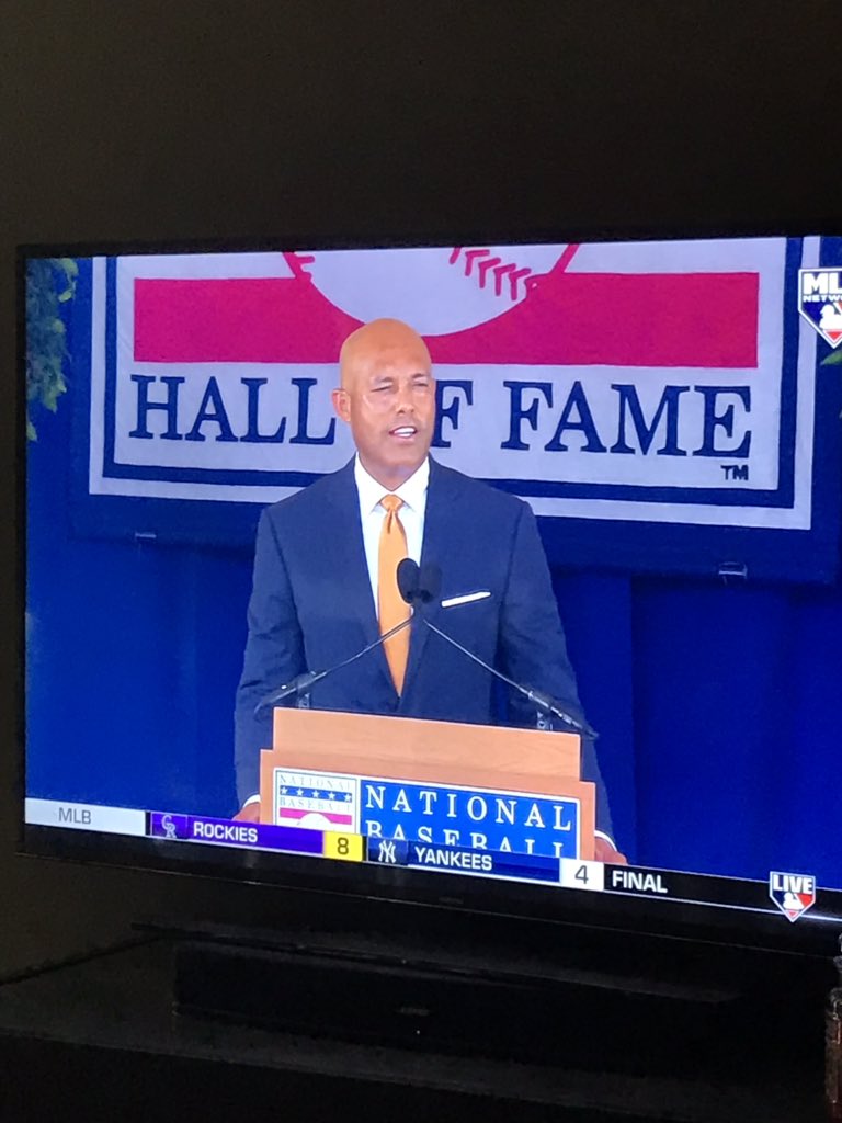 ariannad_atc's tweet photo. Congratulations Mariano Rivera ❤️⚾️ #MoHOF #EnterSandman well deserved unanimous first ballot hall of fame inductee! https://t.co/x74qQpIx5j