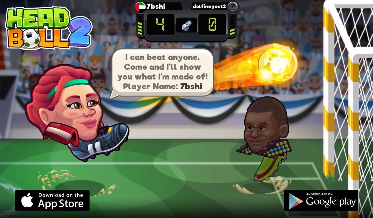 7moooooood69's tweet photo. Looking for a new challenger in Head Ball 2. My player name is 7bshi, come and play with me! Download via > https://t.co/TnzYEef39s #headball2 @HB2Official https://t.co/3L3qBd7trh