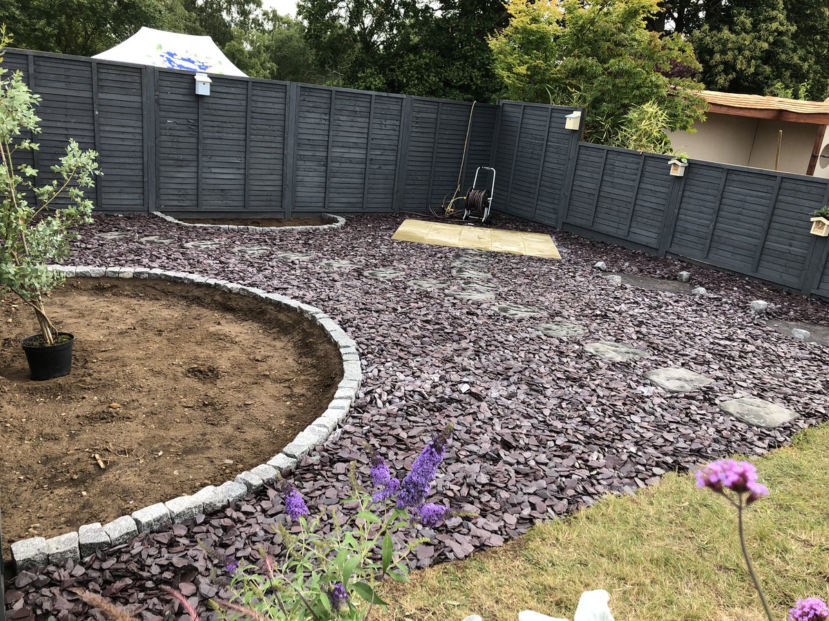 allotment9A's tweet photo. Day 2 of my show garden build at Sandringham flower show done 💪🏻🌿💜 so much going on I can’t fit it on a small tweet so if you want to see more information check out my Instagram posts &amp; stories https://t.co/xmknCBp6aN #showgarden #sandringham @AnglianWater https://t.co/1PkUUARcL8