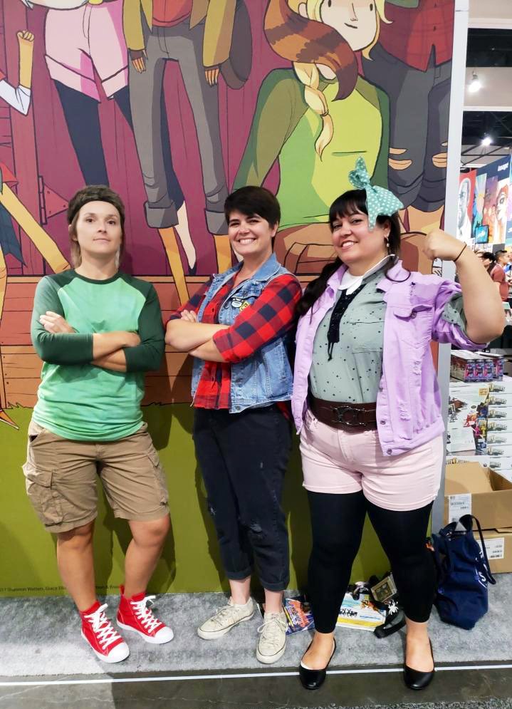 Holy Mae Jemison! Some rad @Lumberjanes made our day at #SDCC!