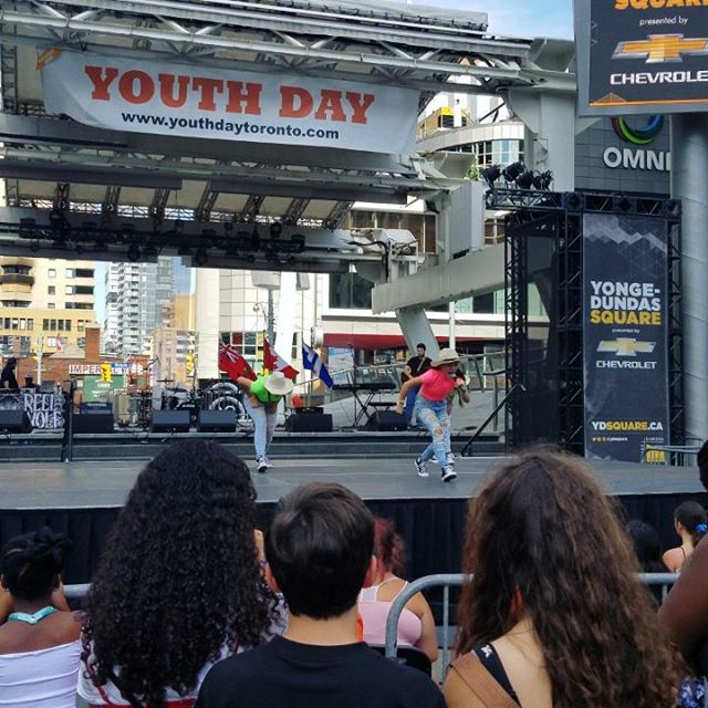 Most talented girl (10 yrs old) I've ever seen. Great show #youngeanddundassquare #youthday #CanadaGotTalent #Toronto #concert