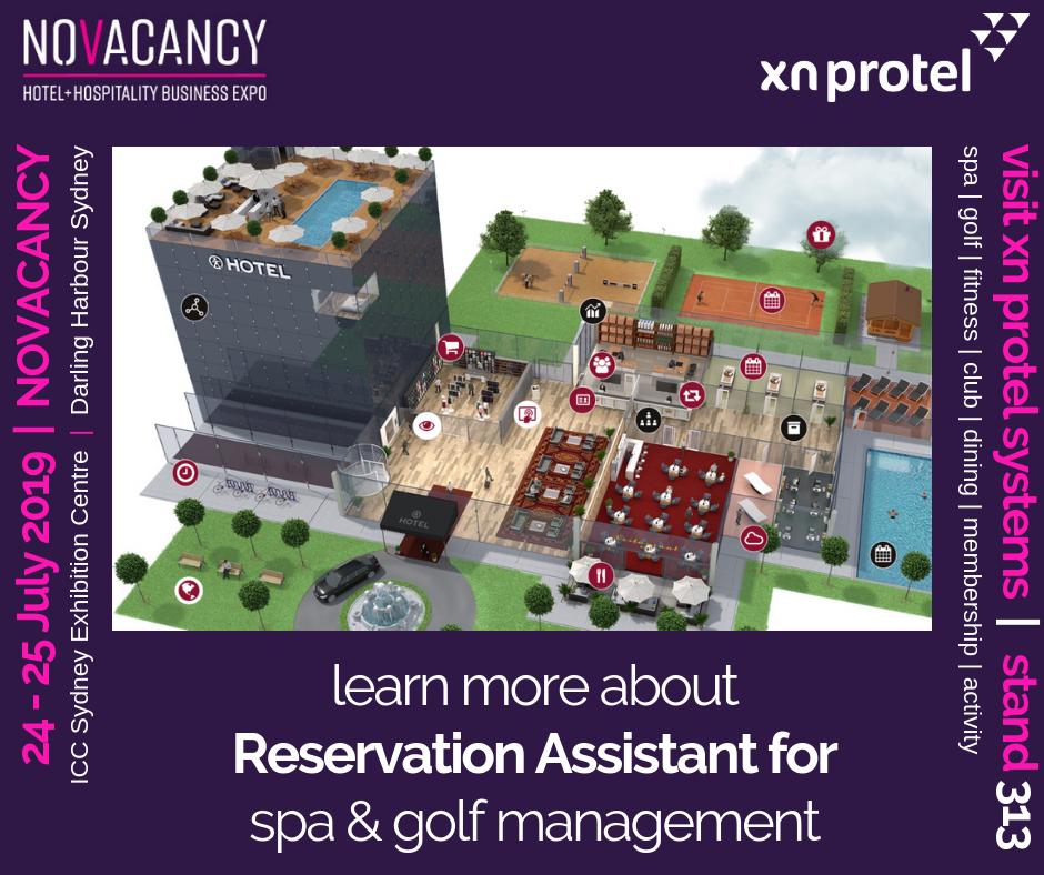 xnprotel's tweet photo. Two more days until @NoVacancy Hotel + Hospitality Business Expo - ICC Darling Harbour Sydney 24-25 July.
We are excited to show you #reservationassistant for spa, golf & activity management #cloudspa #rasense #spasoftware #protelfamily @xnprotel https://t.co/urVIq9ddW2
