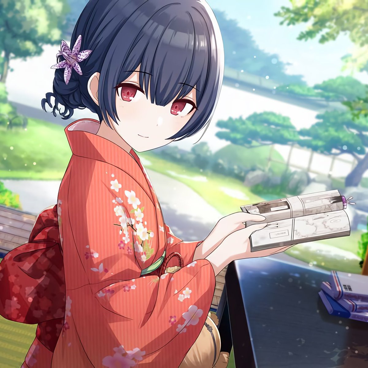 ✧ rinze morino ✧as her parents own a kimono shop, rinze normally wears a kimono. as she doesn't know much about the outside world, she hopes that being in an idol unit will expand her fashion horizons!