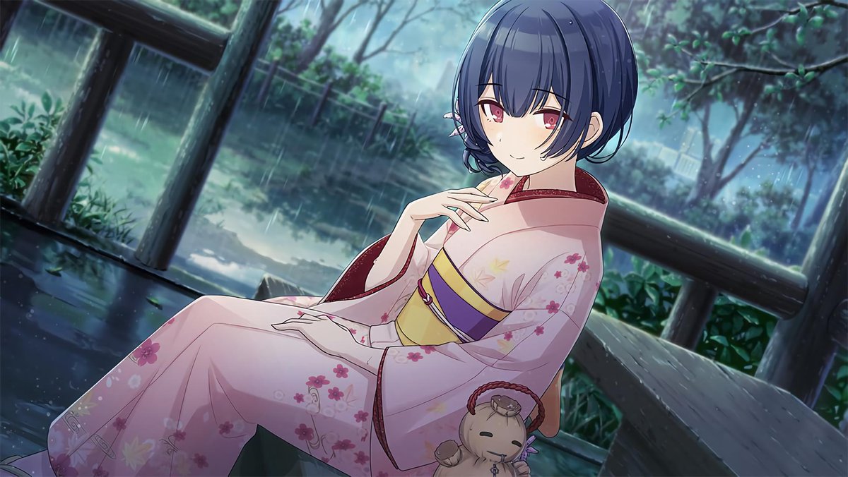 ✧ rinze morino ✧as her parents own a kimono shop, rinze normally wears a kimono. as she doesn't know much about the outside world, she hopes that being in an idol unit will expand her fashion horizons!