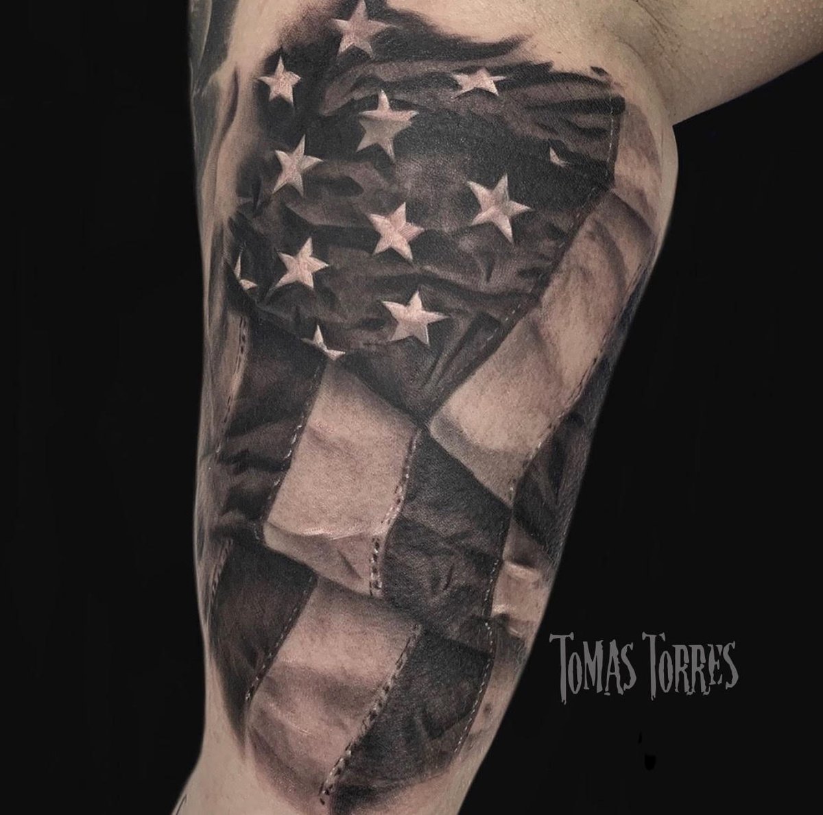 American Flag Tattoo Drawing