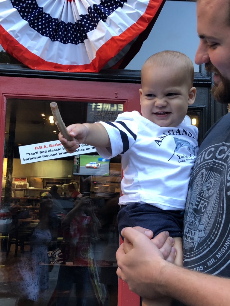 DBAbarbecue's tweet photo. This kid is a genius. #startthemyoung #ribs #BBQ #atlbbq #dbabbq #dbabarbecue #happy https://t.co/yg3twClfXc
