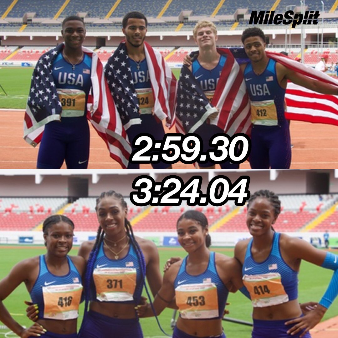 Final event of #PanAmU20
Two U20 🌎 records for 🇺🇸