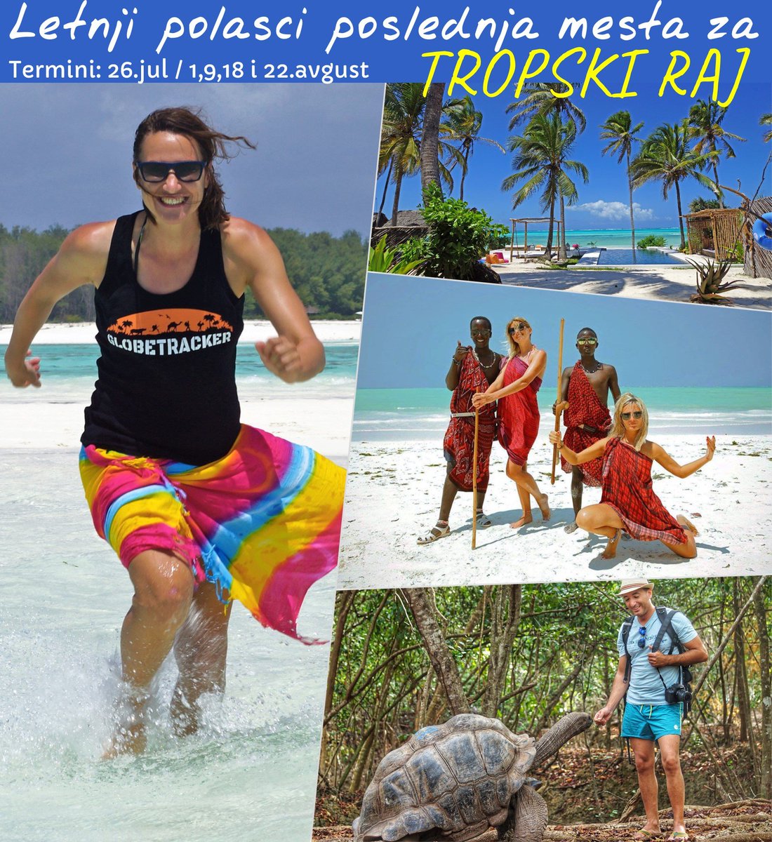 GlobeTrackerRS's tweet photo. Letovanje na Zanzibaru za 859e!? Avio + Takse + 11 dana 8 noci hotel+ 10 Izleta + Dorucak + Transferi + Vodici https://t.co/Dqdd2SLFt7 https://t.co/ClKtZbJIiG