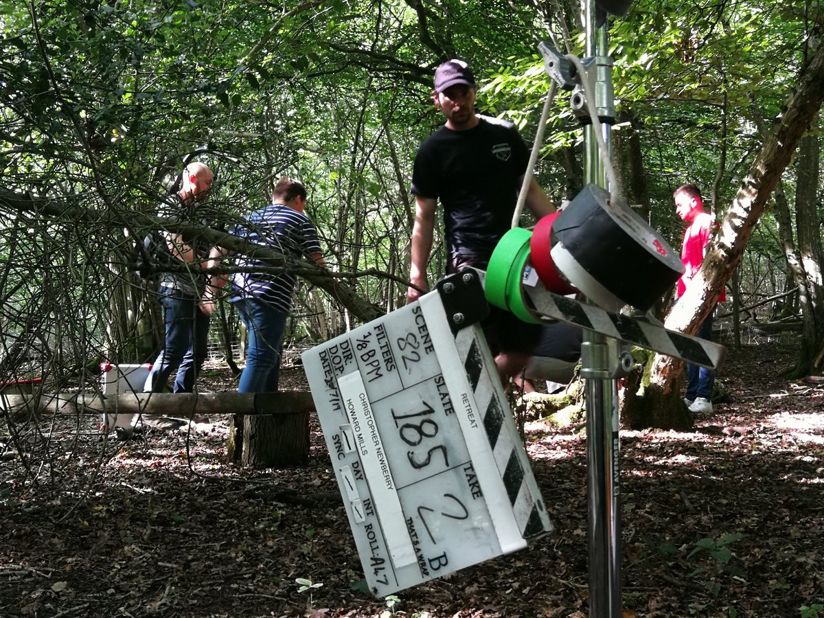 RetreatFeature's tweet photo. #Filming day 6 - photos from yesterday. In #woods for most of the day. @izzyjkidd &amp; @HazzaW20 enjoying some BMX #fun. #HowardMillsDOP strapped into the car too! This #featurefilm is looking so beautiful already 🎥 https://t.co/6xhRYlvdkc