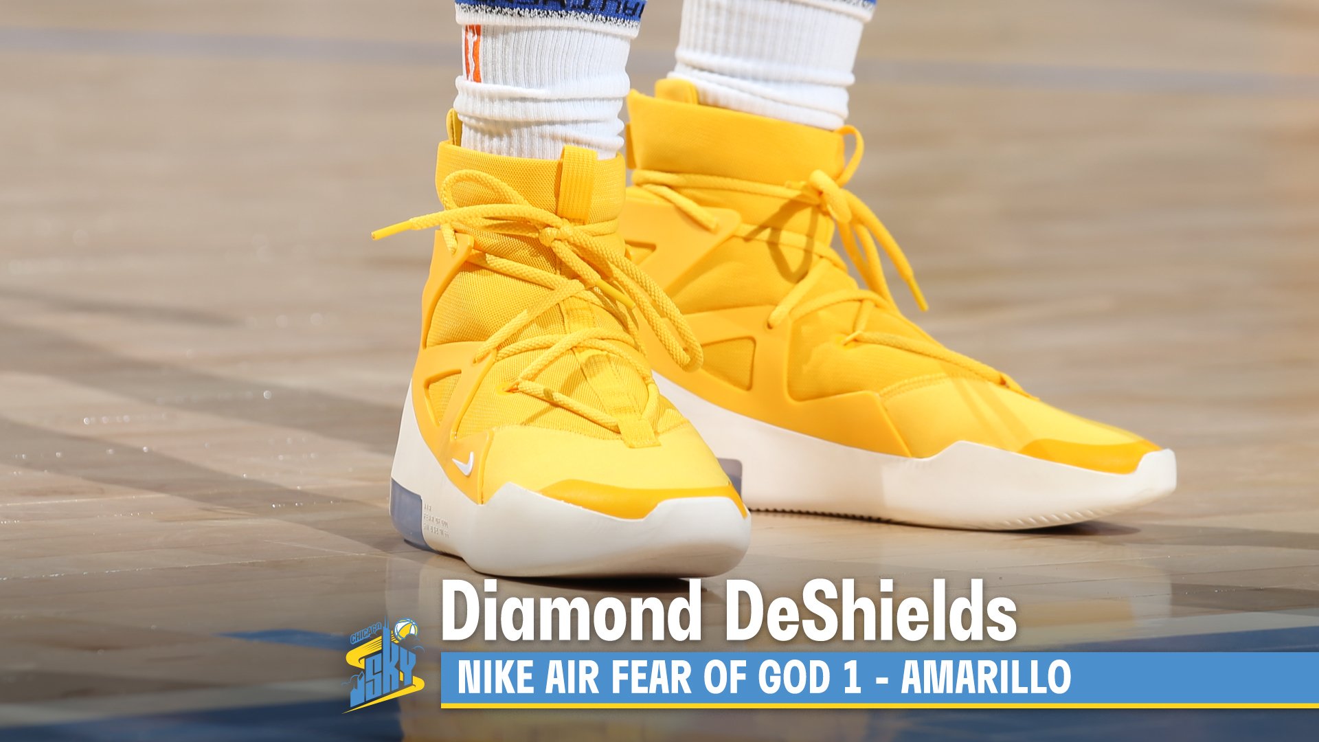 WNBA on X JERRYlorenzo and diamonddoesit1 rocking the new Nike Air Fear of God 1 Amarillo WNBAKicks https t SvKPIBtQm4 X