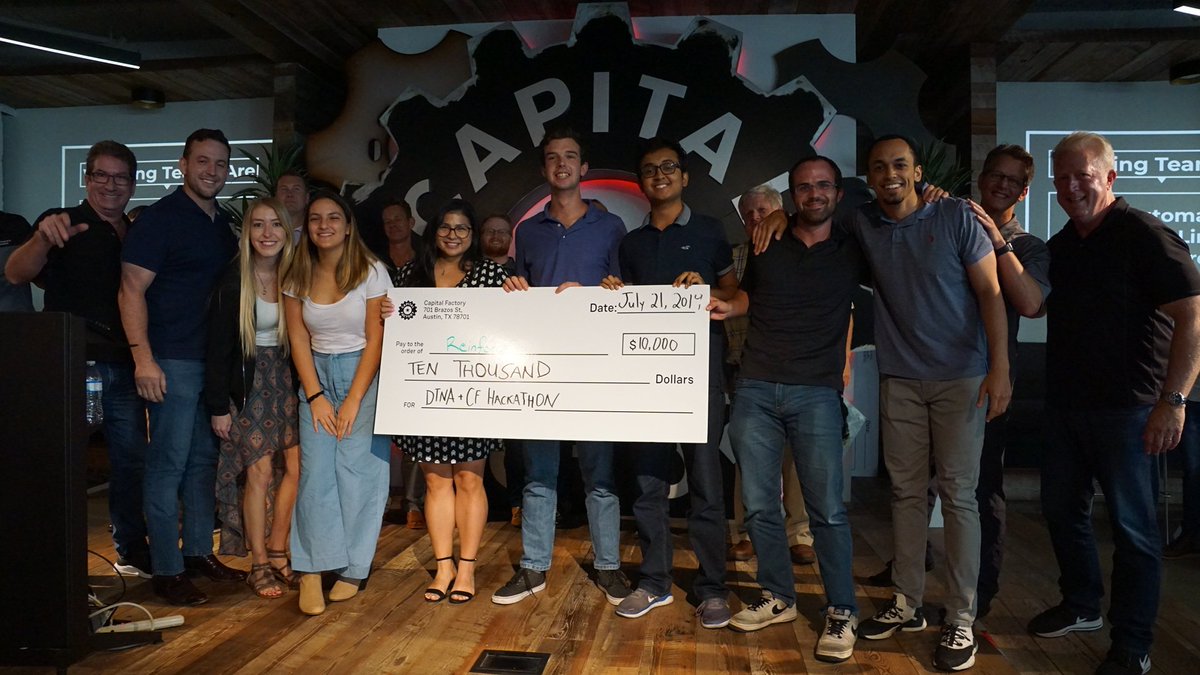 Our grand prize winner: Reinforce! Thanks to everyone who participated and brought great ideas to the table!