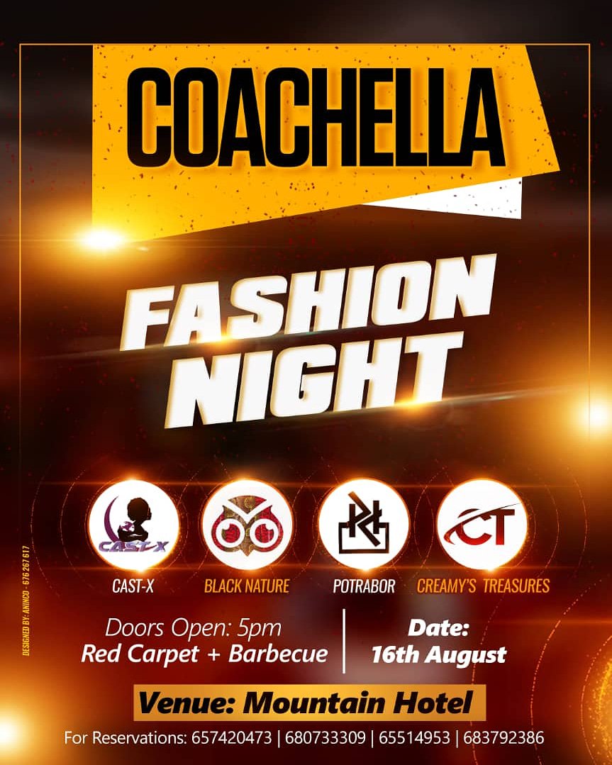 CastX3's tweet photo. It's going to be a life time experience.. tag a friend to tag a friend  and also retweet to confirm your presence
.
.
#fashion #coachella #cameroon #buea https://t.co/Rx1c2WGCEb