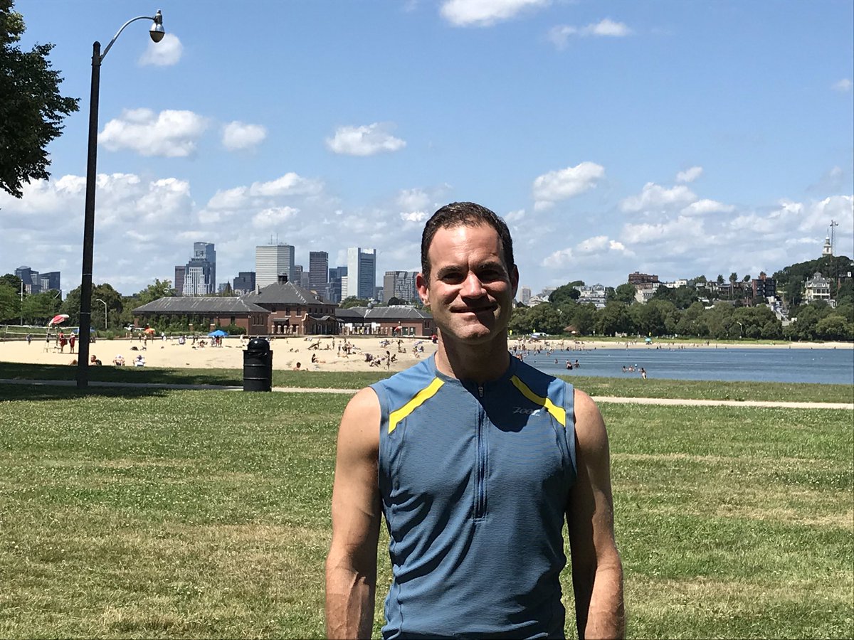 JoshBrogadirTV's tweet photo. Great training run and (refreshing) swim in the heat on the course today. One week to go until the @CTInvest_US @BostonTriathlon. Thanks for your generosity in helping Team @The_BMC https://t.co/G2uype545i #WCVB https://t.co/6I4awFzKJJ